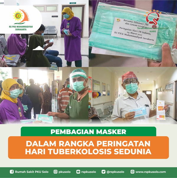 Peringati Hari Tuberkulosis Sedunia PKU Solo Bagi-bagi Masker