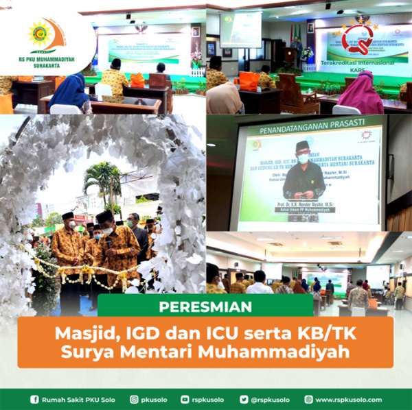 Peresmian Masjid, IGD, ICU, KB TK Surya Mentari Muhammadiyah Solo