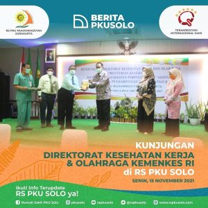 Kunjungan Direktorat Kesehatan Kerja dan Olahraga Kementerian Kesehatan RI di RS PKU Solo