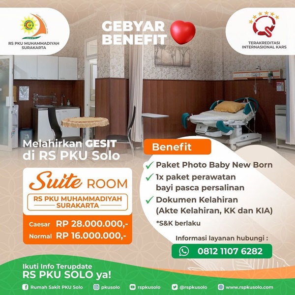 Gebyar Benefit Bersalin di RS PKU Muhammadiyah Surakarta