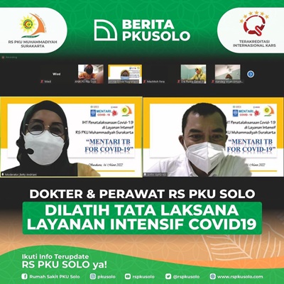 Dokter dan Perawat RS PKU SOLO Dilatih Tata Laksana Layanan Intensif Covid-19