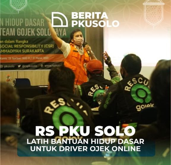 RS PKU SOLO Latih Bantuan Hidup Dasar untuk Driver Ojek Online