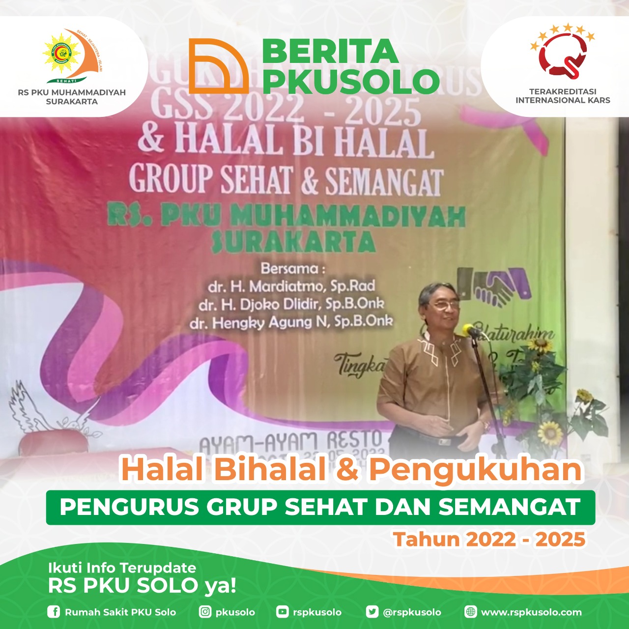 Halal Bihalal dan Pengukuhan Pengurus Grup Sehat dan Semangat