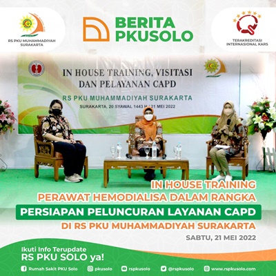 In House Training Perawat Hemodialisa Dalam Rangka Persiapan Peluncuran Layanan CAPD