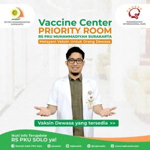 Vaksin Dewasa di Vaccine Center Priority Room RS PKU SOLO